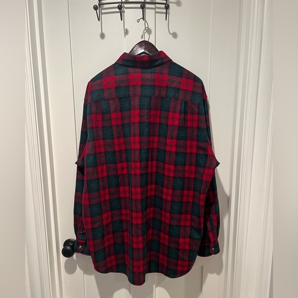 Vintage Pendleton Tartan 100% Virgin Wool Shirt, Red Green Plaid- Men’s XL - Picture 4 of 5